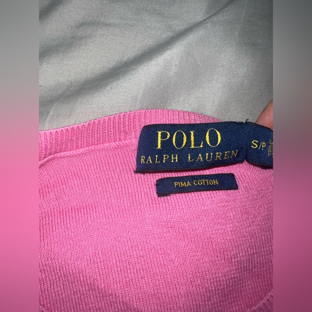Pink V-Nexk Polo Ralph Lauren